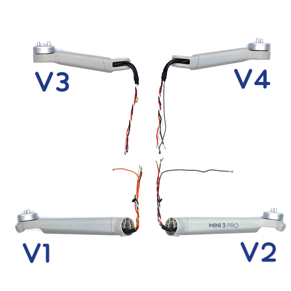 DJI Mini 3 Pro Arm mit Motor, Antenne & Leuchte