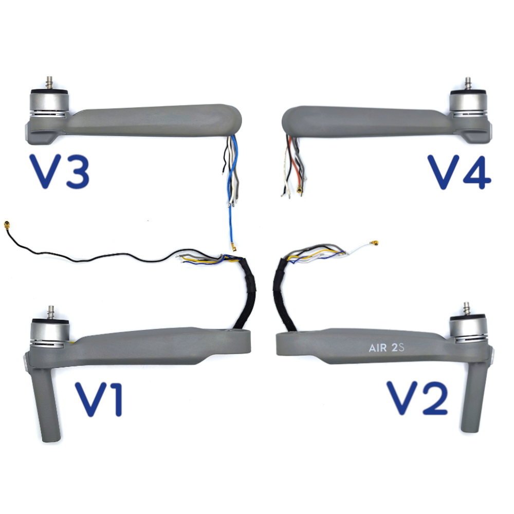 DJI Air 2S Arm mit Motor, Antenne & Leuchte