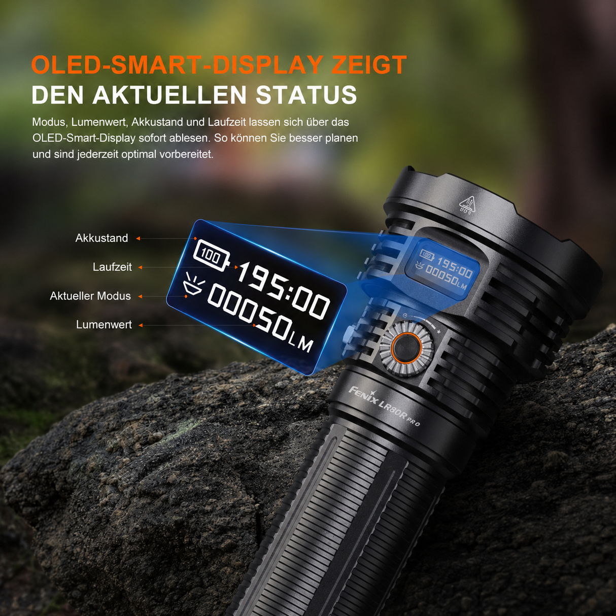 Fenix LR50R V2.0 – High-End Suchscheinwerfer