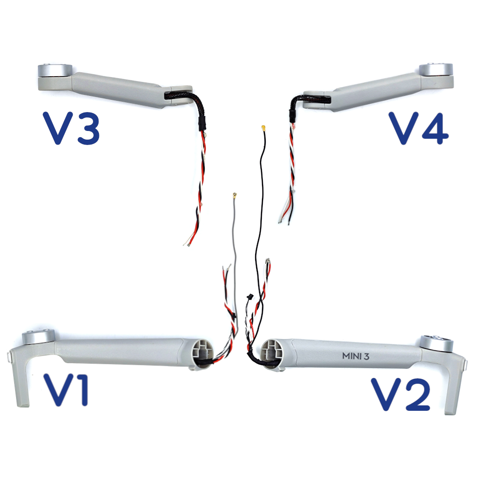 DJI Mini 3 Arm mit Motor, Antenne & Leuchte