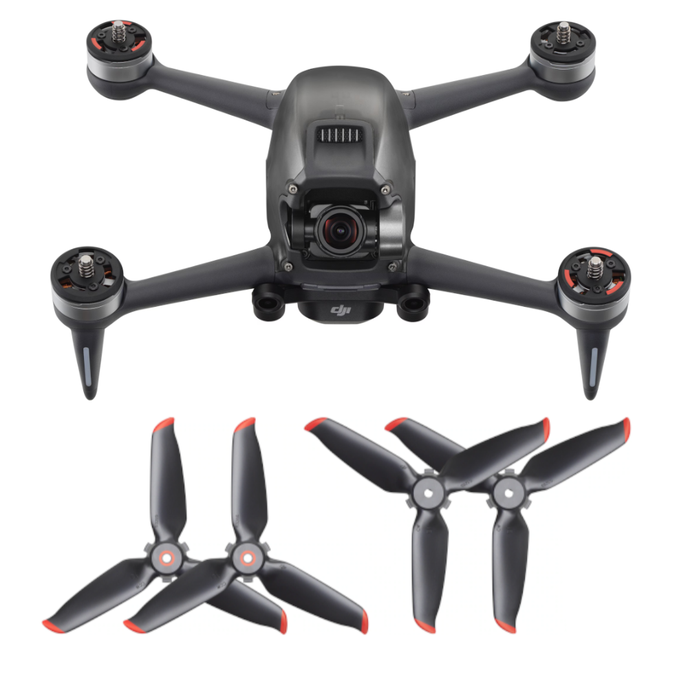DJI FPV Drohne einzeln mit Propellern