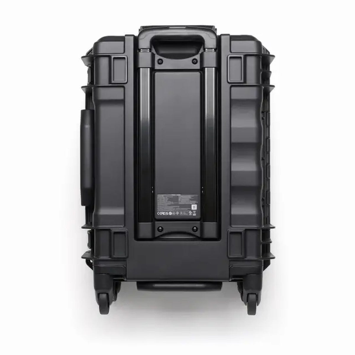 DJI BS100 Akkuladestation aufrecht mit Teleskopgriff, Rollen und Typenschild