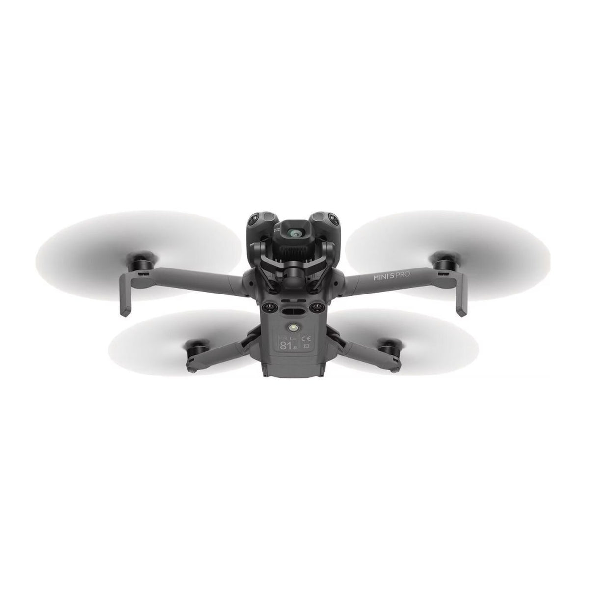 DJI Mini 5 Pro im Flug von vorne