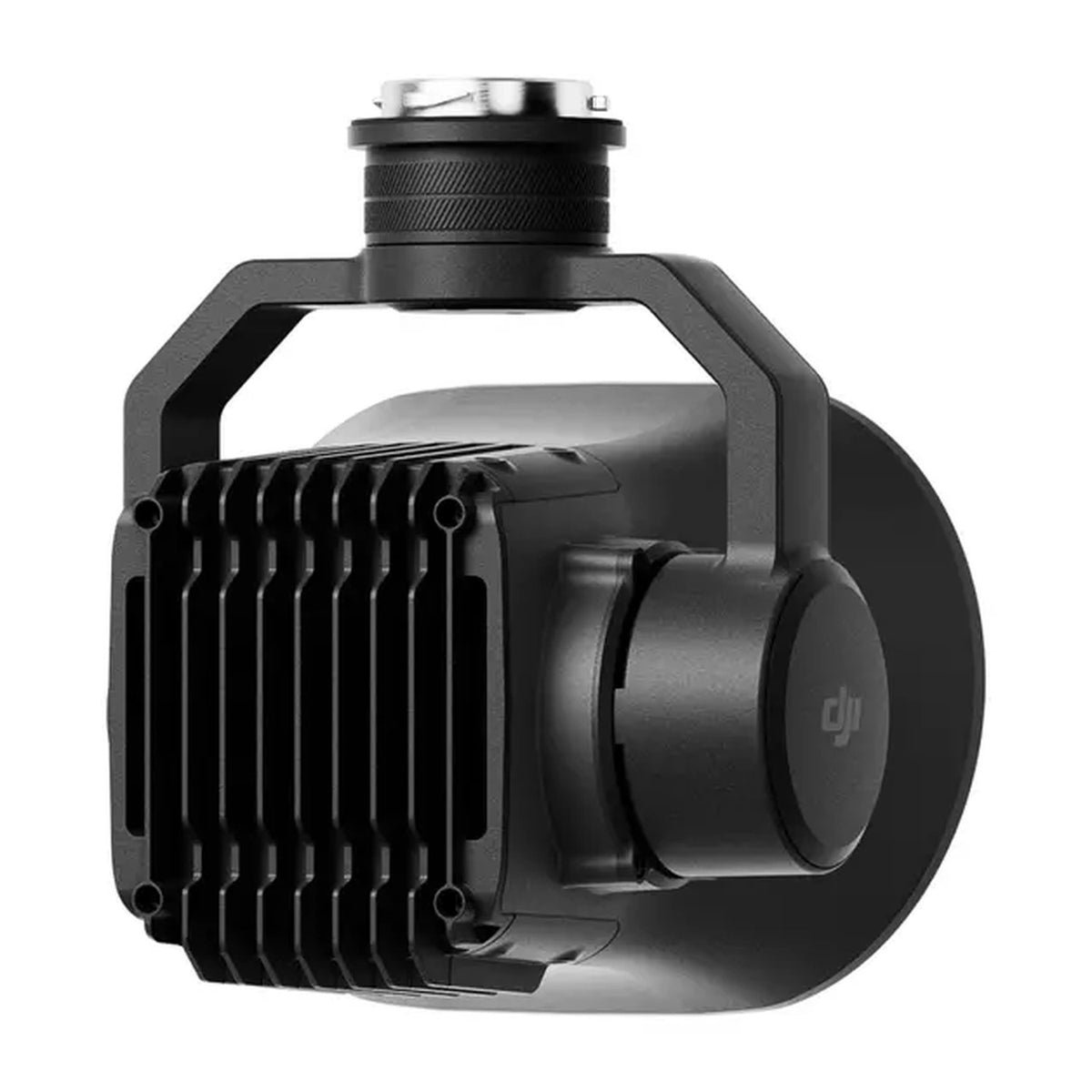 DJI Zenmuse V1 Lautsprecher von hinten mit Kühlrippen und Gimbalarm
