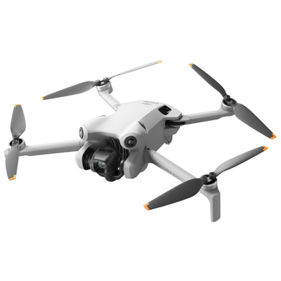DJI Mini 4 Pro Ersatzdrohne mit ausgeklappten Armen von schräg vorn