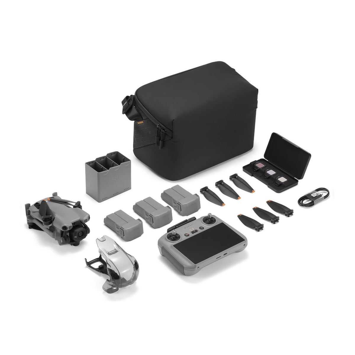 DJI Mini 5 Pro Fly More Combo Plus (DJI RC 2) – Lieferumfang mit Drohne, RC 2, drei Akkus Plus, Ladestation, ND-Filtern und Tasche