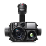 DJI Zenmuse H30T Multisensor-Kamera in der Frontansicht mit Zoom-, Weitwinkel- und Wärmebildobjektiv