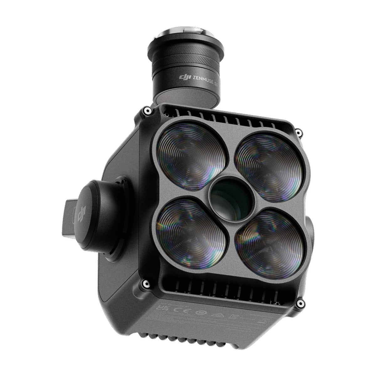 DJI Zenmuse S1 Scheinwerfer von unten mit Typenschild