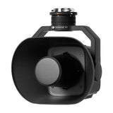 DJI Zenmuse V1 Lautsprecher schräg von vorn mit Schalltrichter, Gimbal und SKYPORT-Anschluss