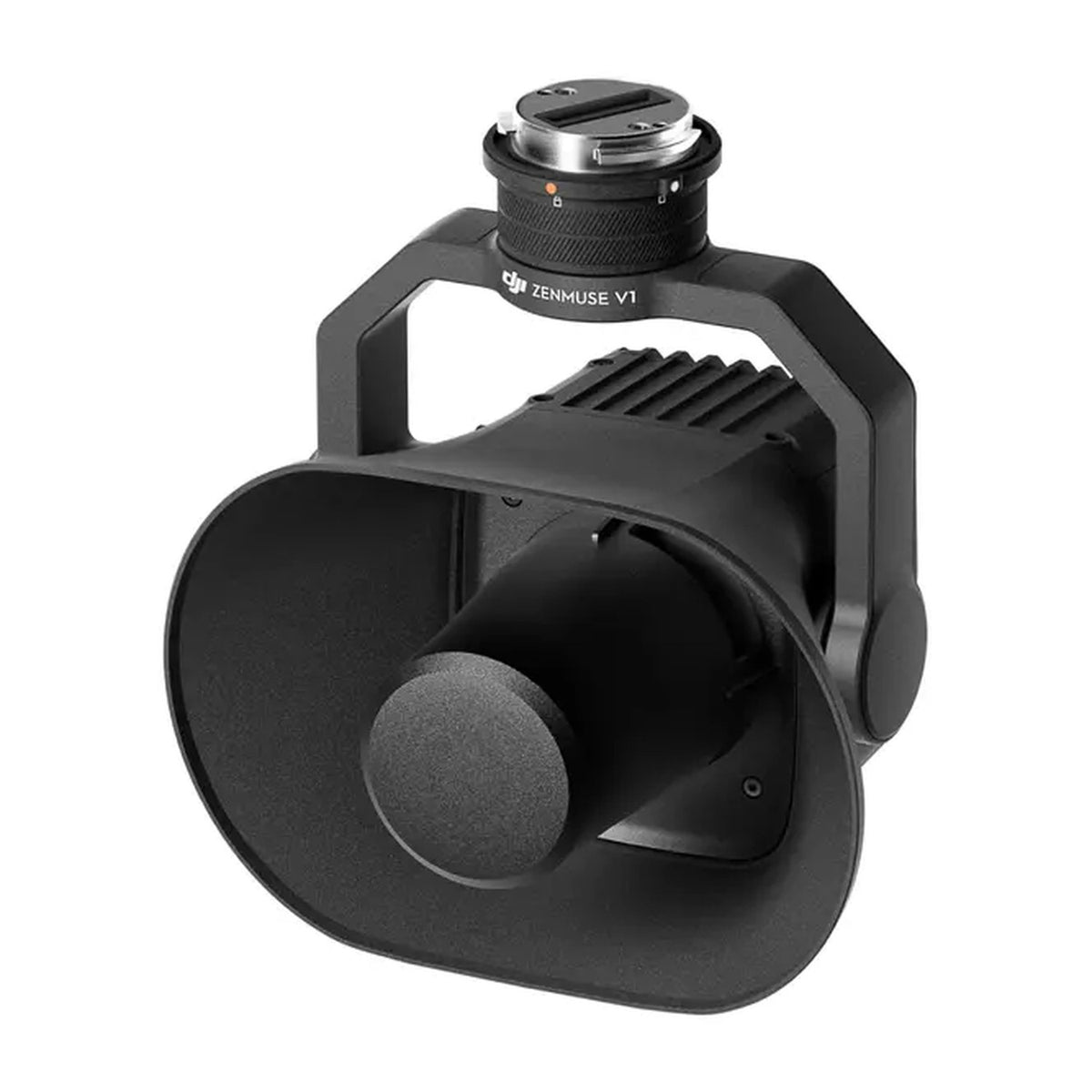DJI Zenmuse V1 Lautsprecher von oben mit SKYPORT-Anschluss und Kühlrippen