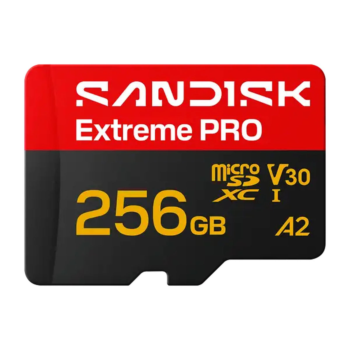 SanDisk Extreme PRO microSDXC 256 GB Speicherkarte von vorn