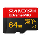 SanDisk Extreme PRO microSDXC 64 GB Speicherkarte von vorn