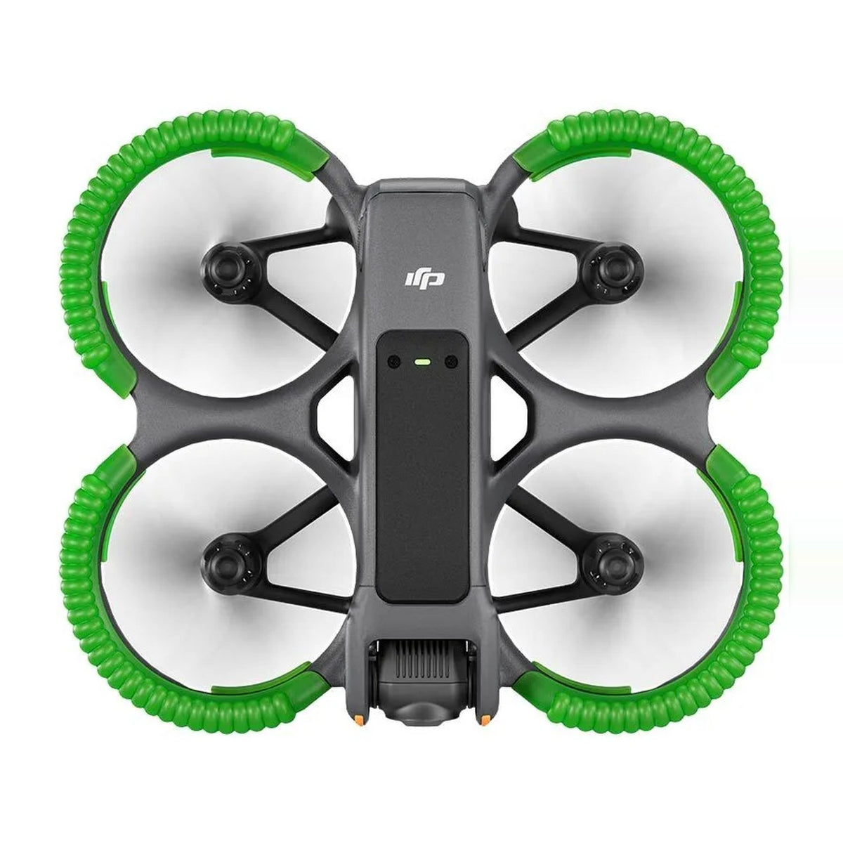DJI Avata 2 mit STARTRC Anti-Kollisionsringen von oben