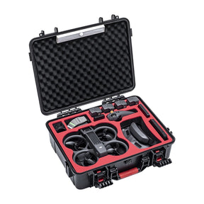 STARTRC DJI Avata 2 Koffer geöffnet mit Drohne, DJI Goggles 3, RC Motion 3 und vier Akkus