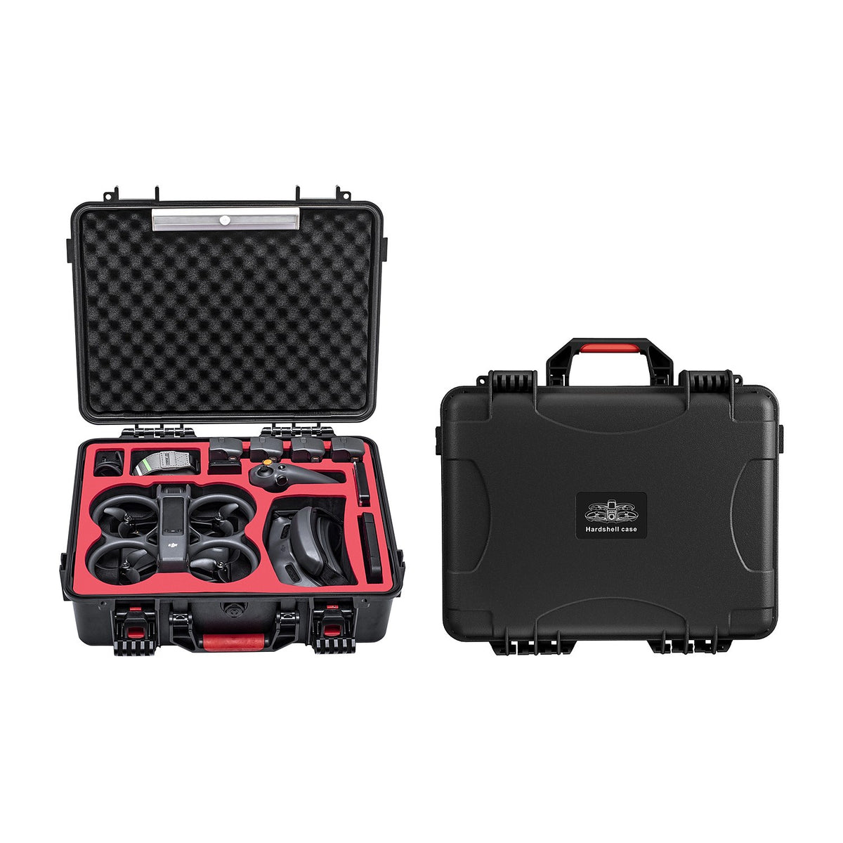 STARTRC DJI Avata 2 Koffer geöffnet mit Fly More Combo und geschlossen
