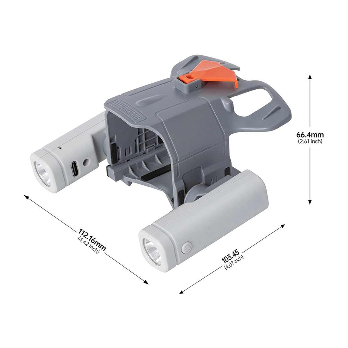 STARTRC Doppel-LED-Scheinwerfer: Maße 112 × 103 × 66 mm