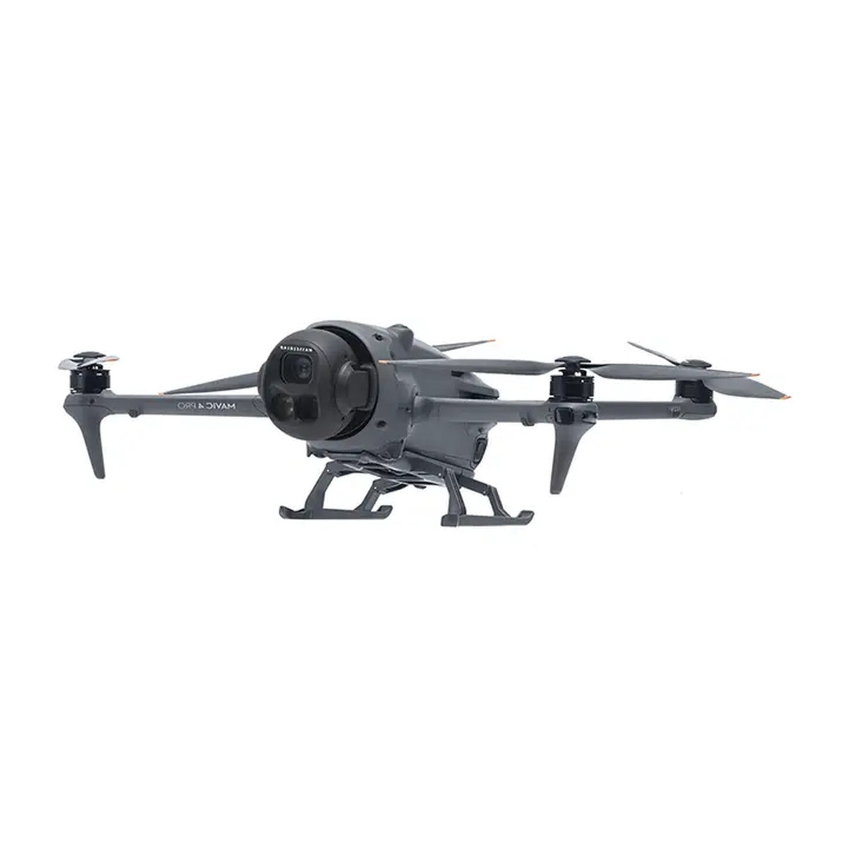 DJI Mavic 4 Pro mit montiertem STARTRC Landegestell von vorn