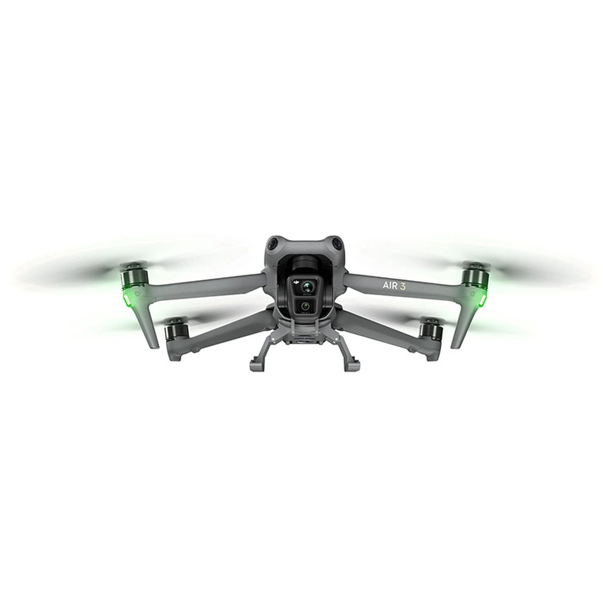DJI Air 3 mit montiertem STARTRC Landegestell von vorn