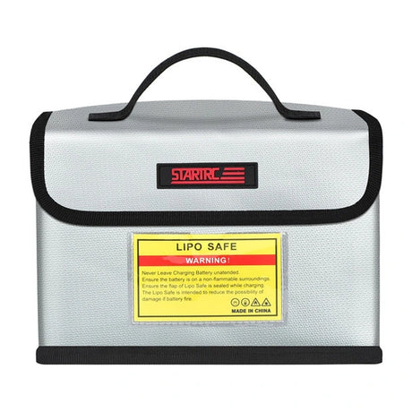 STARTRC LiPo-Safe Tasche von vorn mit Abdeckklappe