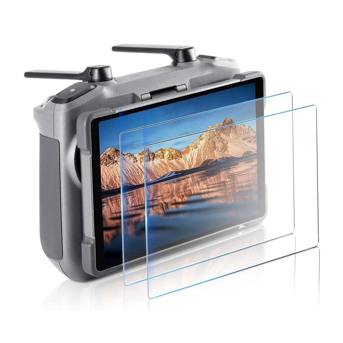 STARTRC Panzerglas für DJI RC Pro 2: zwei Schutzgläser vor dem Display der Fernsteuerung