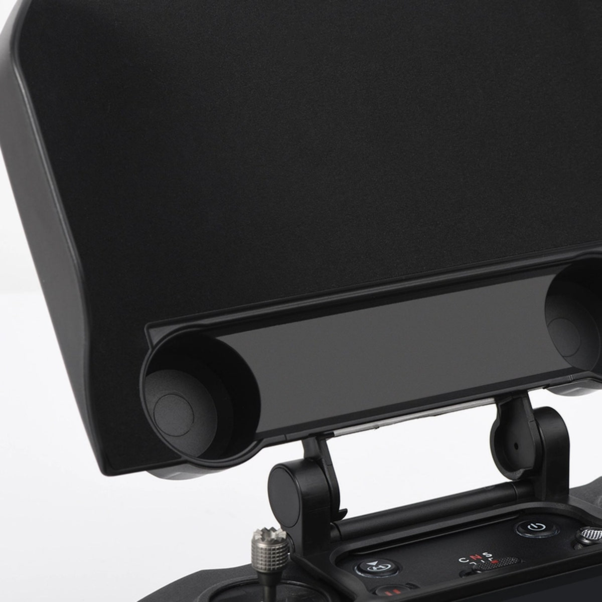 STARTRC Sonnenblende für DJI RC Pro aufgeklappt mit Mulden für die Steuerknüppel